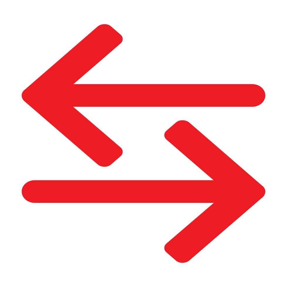 Red arrow icon vector EPS- 10