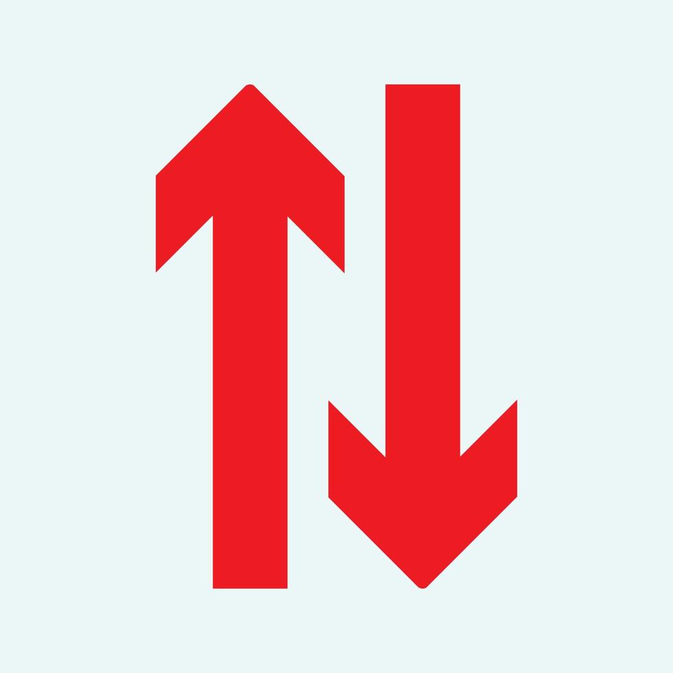 Red arrow icon vector EPS- 10