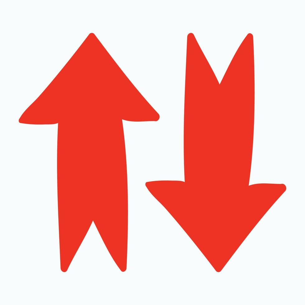 Red arrow icon vector EPS- 10