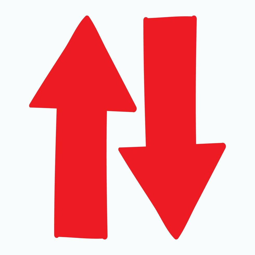 Red arrow icon vector EPS- 10