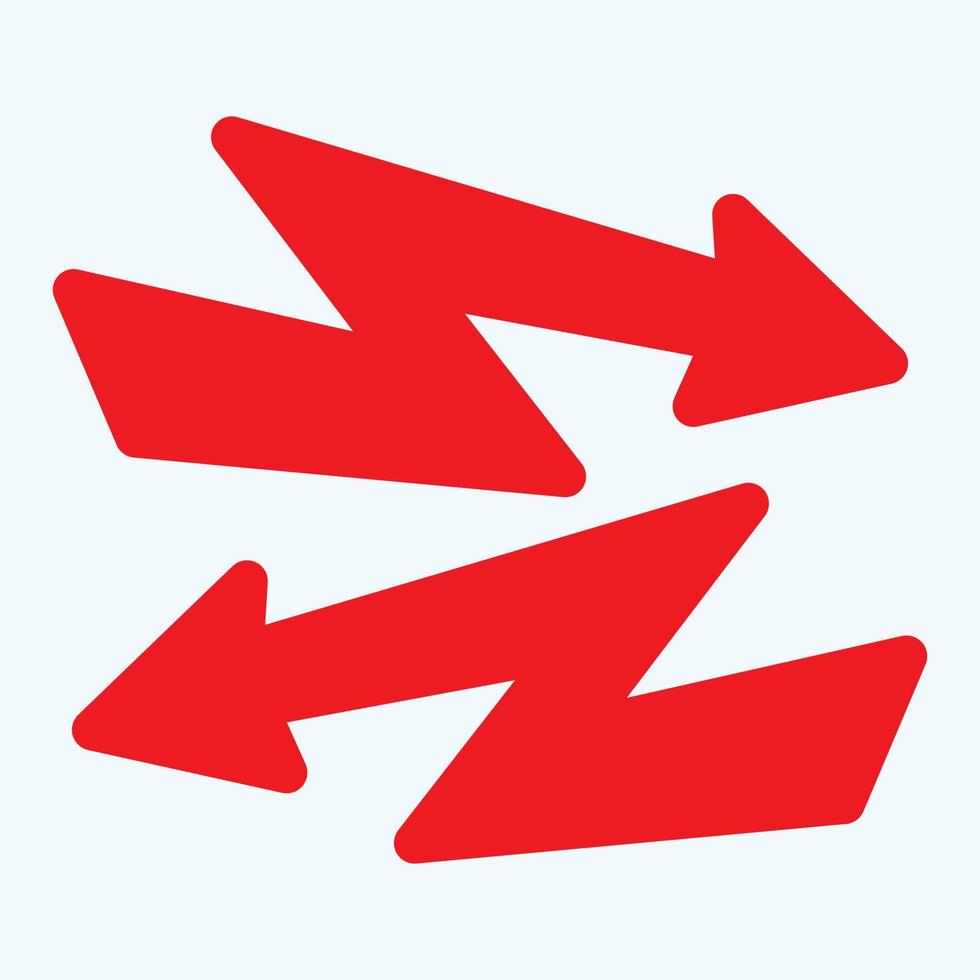 Red arrow icon vector EPS- 10