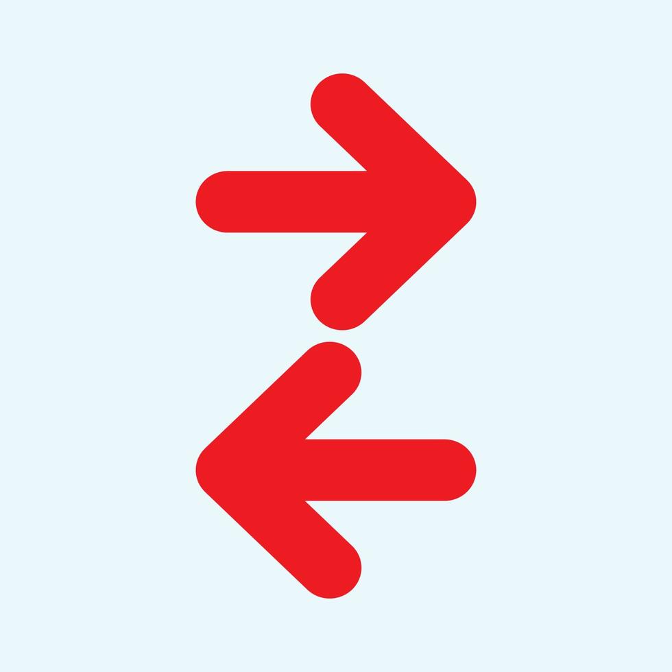 Red arrow icon vector EPS- 10
