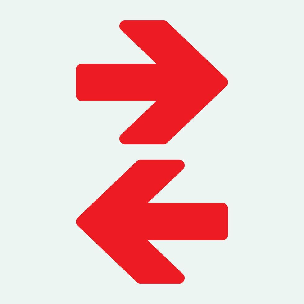 Red arrow icon vector EPS- 10