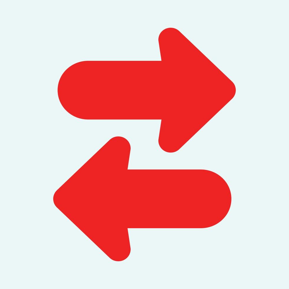 Red arrow icon vector EPS- 10