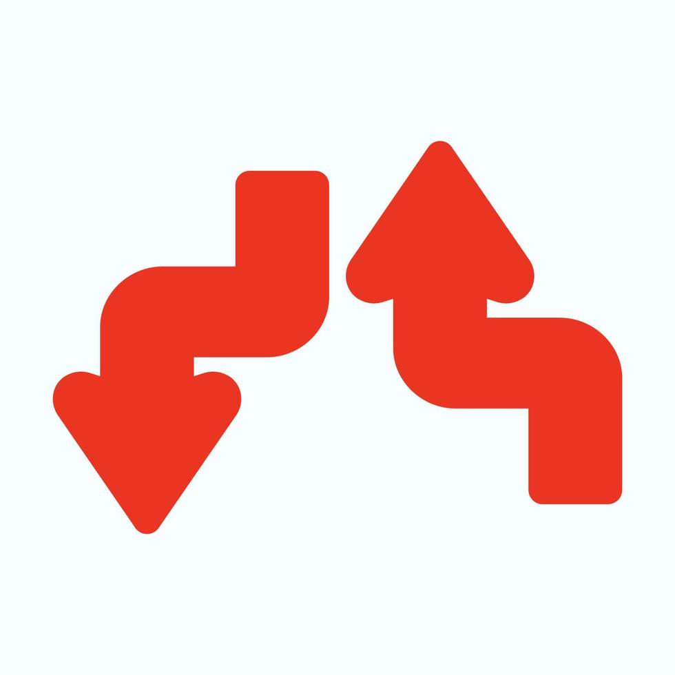 Red arrow icon vector EPS- 10