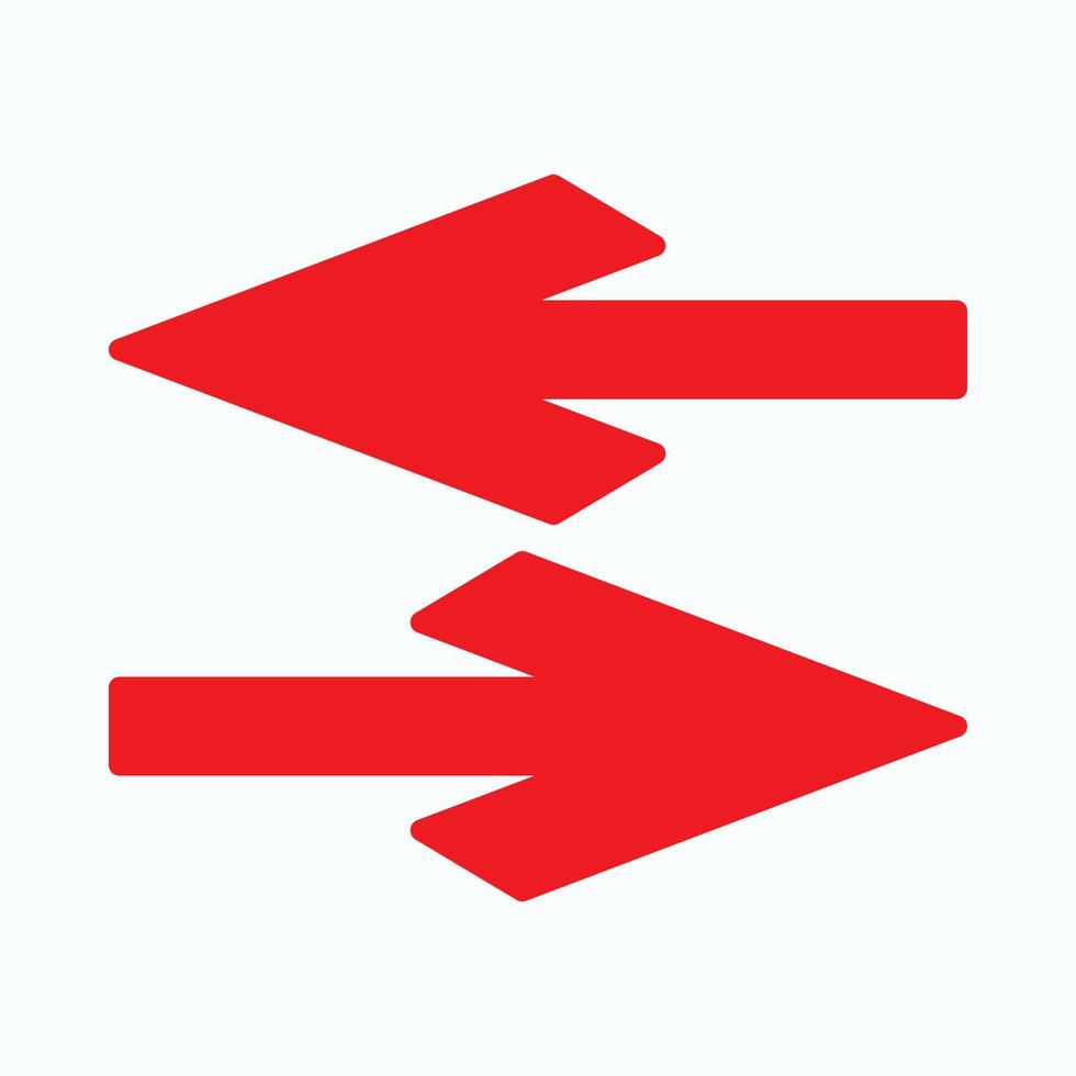 Red arrow icon vector EPS- 10