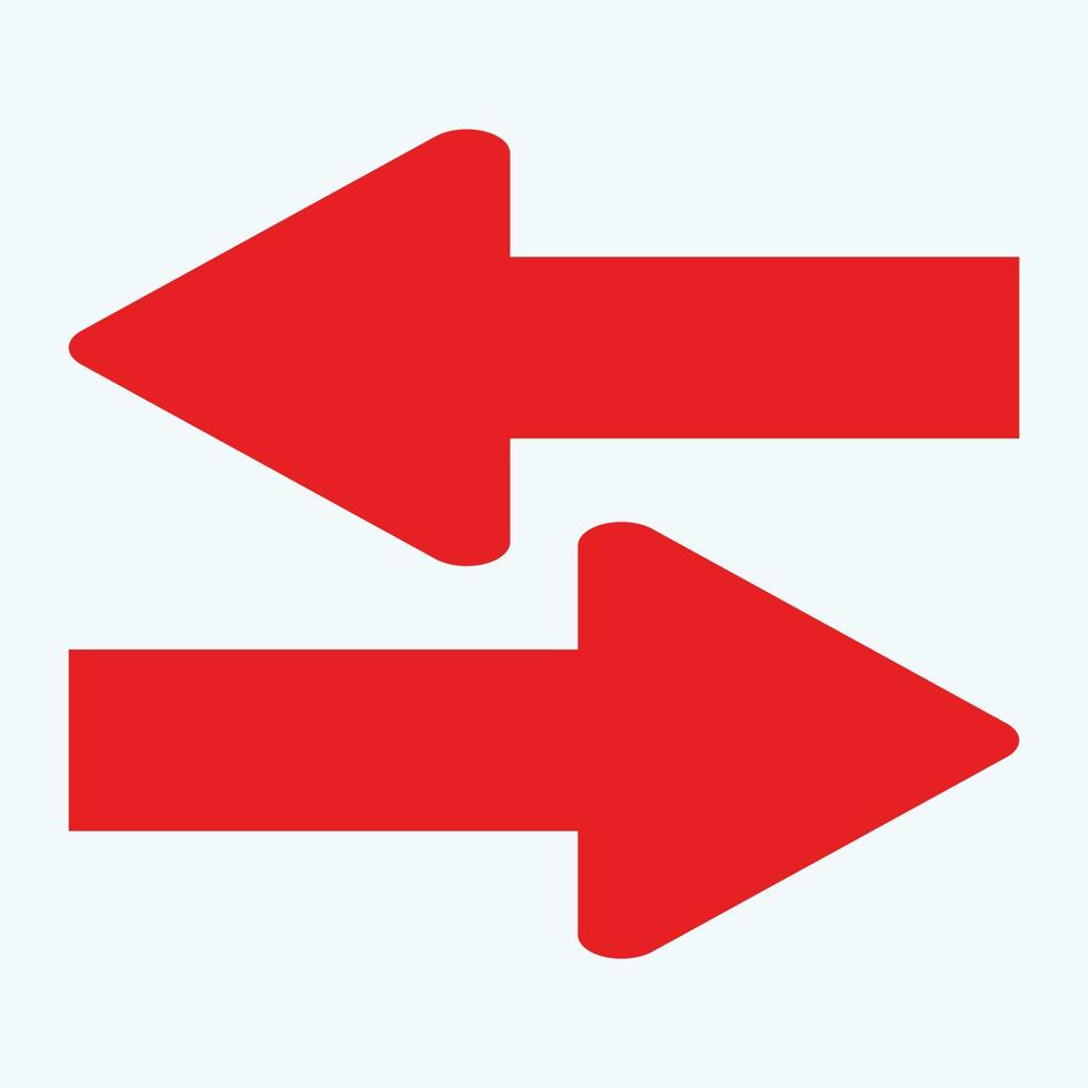 Red arrow icon vector EPS- 10