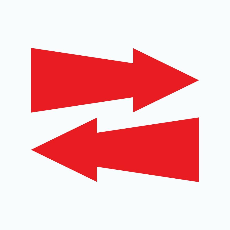 Red arrow icon vector EPS- 10