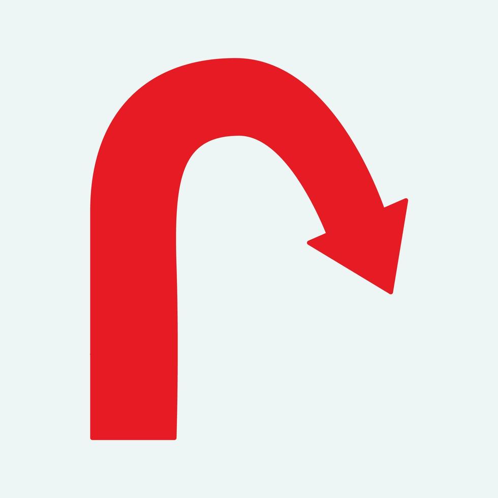 Red arrow icon vector EPS- 10