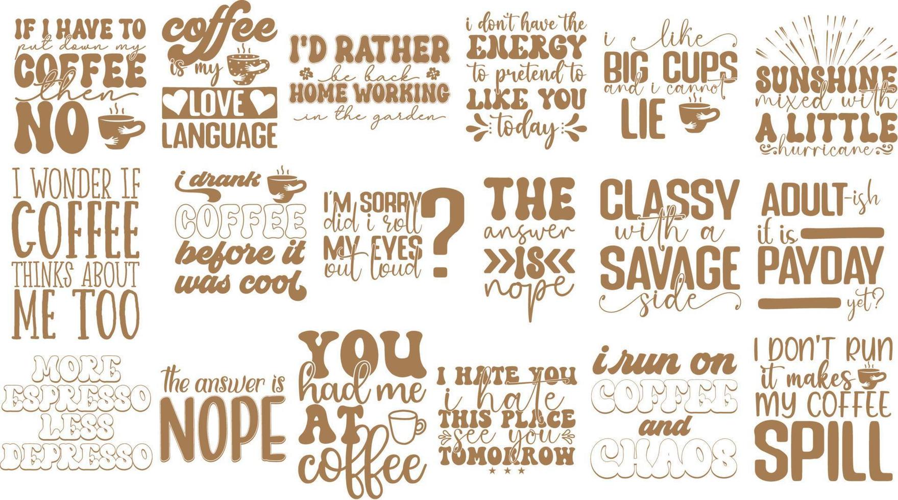 Coffee Svg Bundle vector