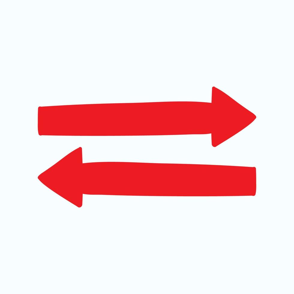 Red arrow icon vector EPS- 10