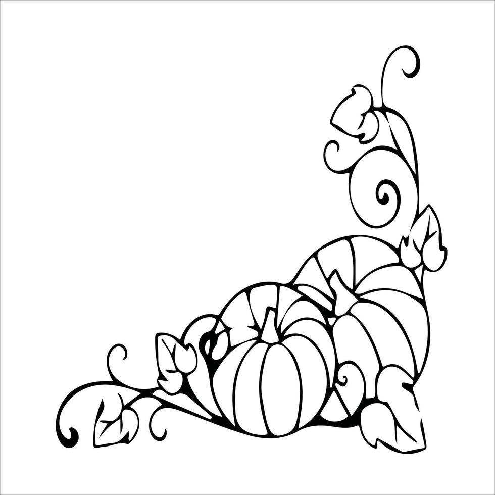Thanks Giving Coloring Page vector