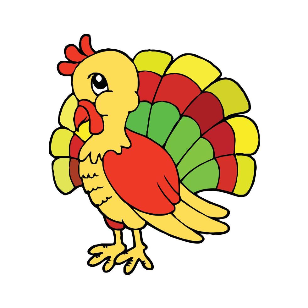 Thanks Giving Coloring Page vector