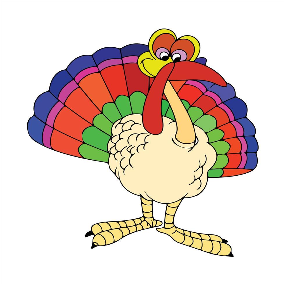 Thanks Giving Coloring Page vector