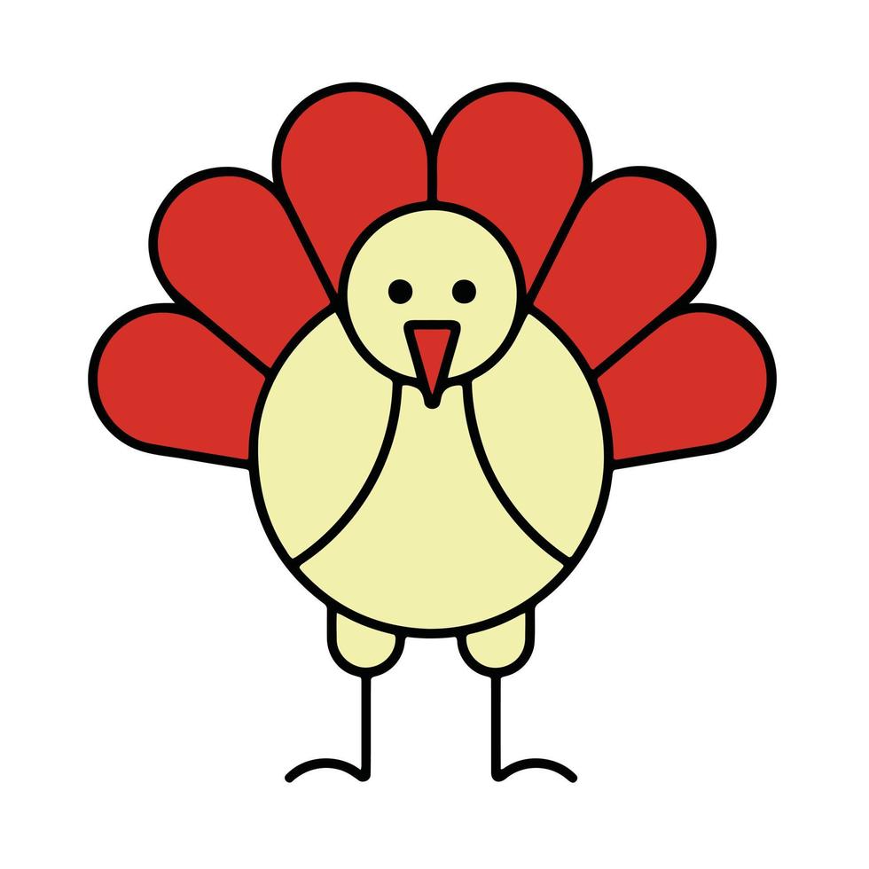 Thanks Giving Coloring Page vector