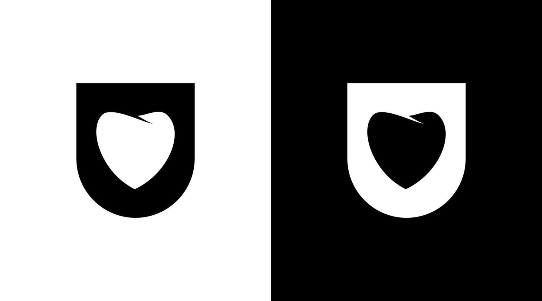 dentista logo monograma diente blanco y negro icono ilustración estilo diseños plantillas vector