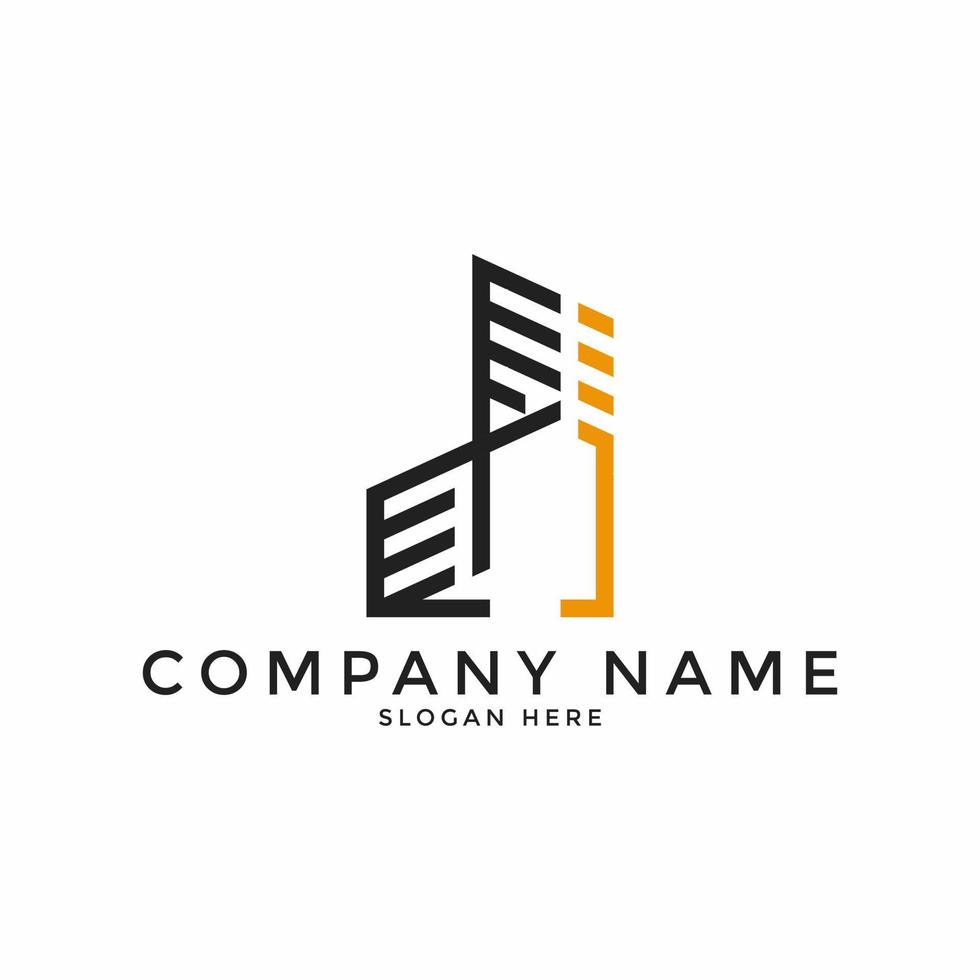 Real Estate Construction Building Logo Template vector