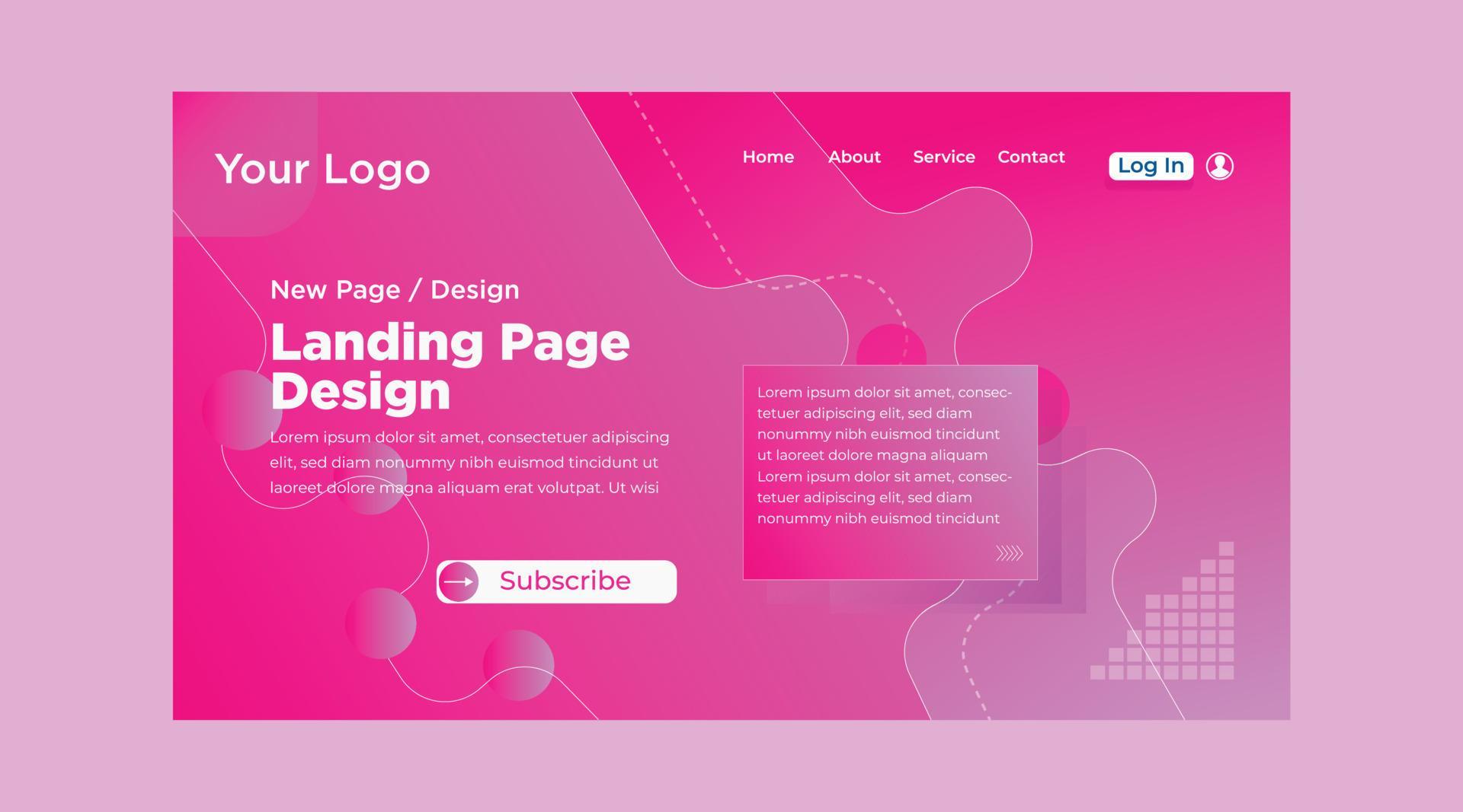 Landing page design . Modern Landing Page Templates .Landing page ...