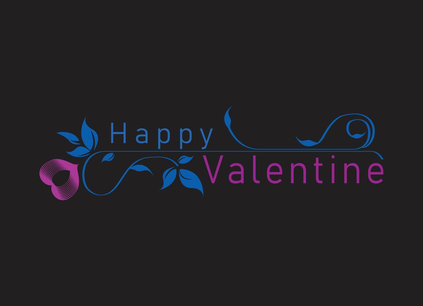 Black space. Valentine day. Decoration. vector