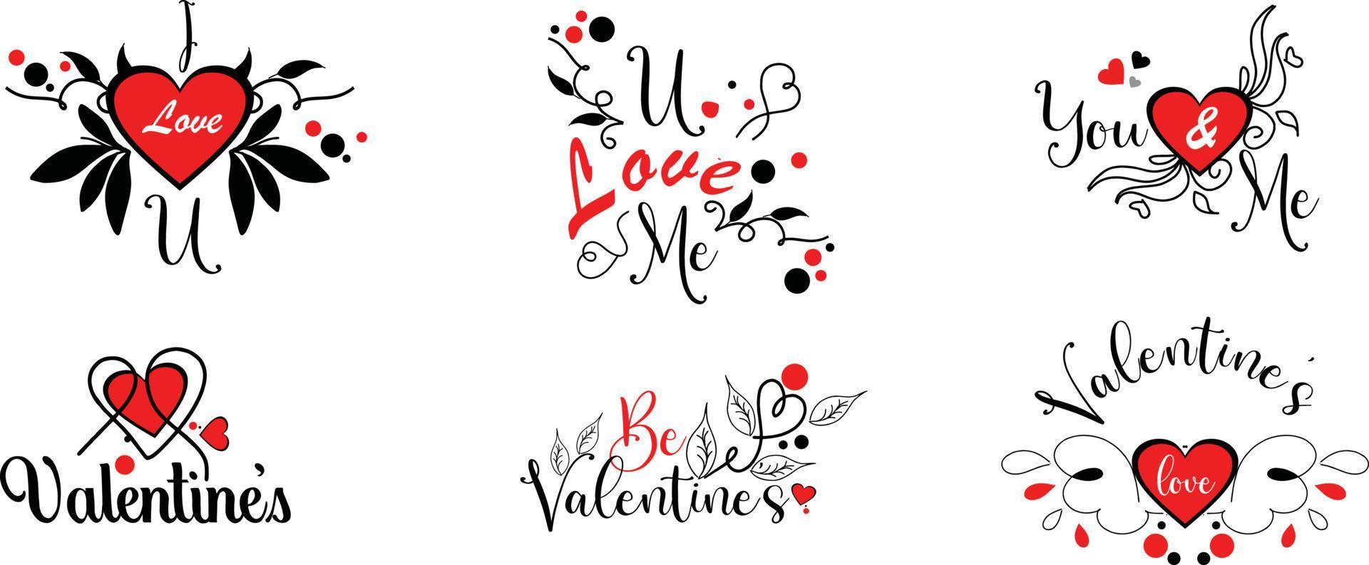 Card invitations. Valentines day. Love invitations. vector