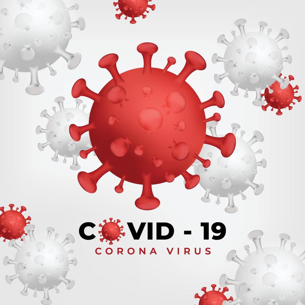Coronavirus 2019-ncov and virus background vector