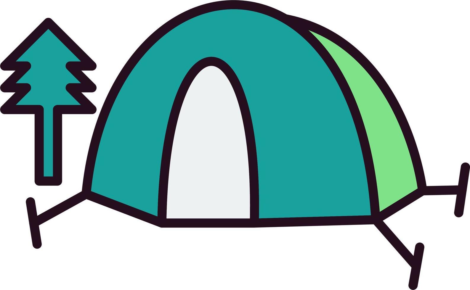 Tent Vector Icon