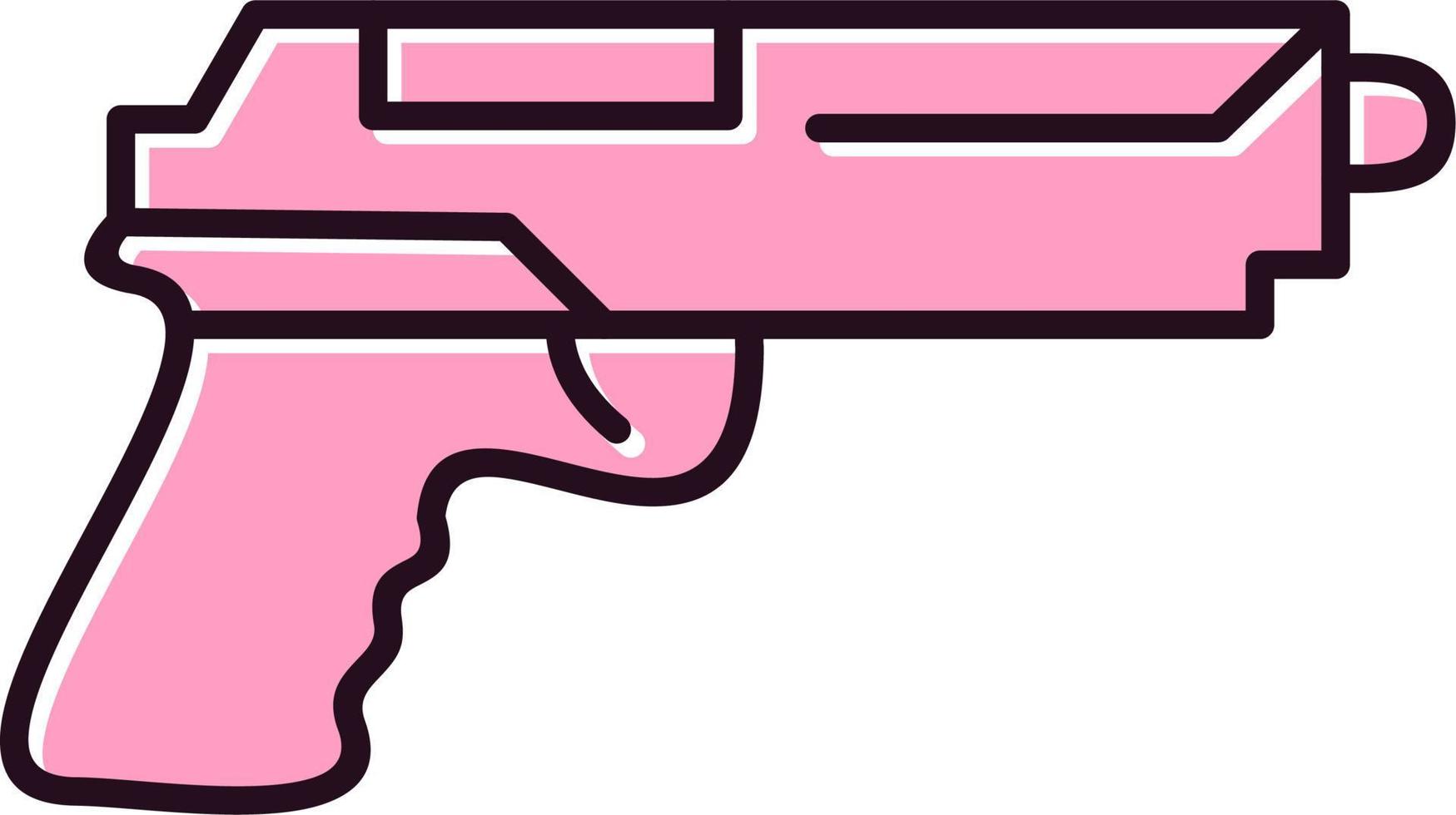 Hand Gun Vector Icon