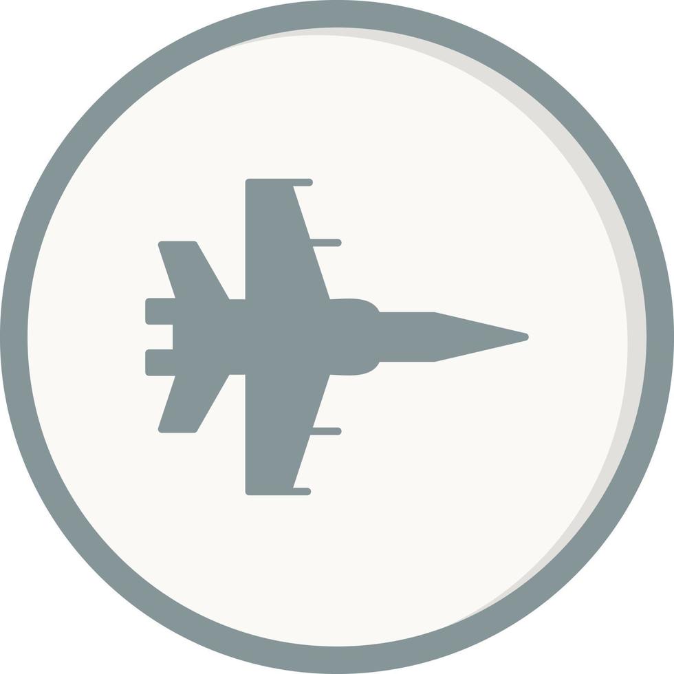 icono de vector de avión de combate