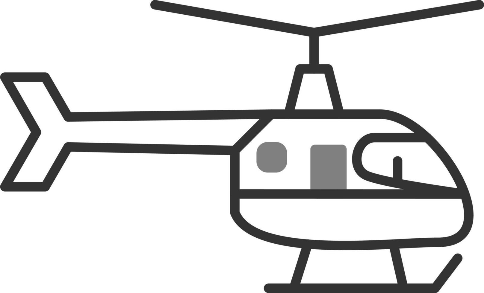 icono de vector de helicóptero