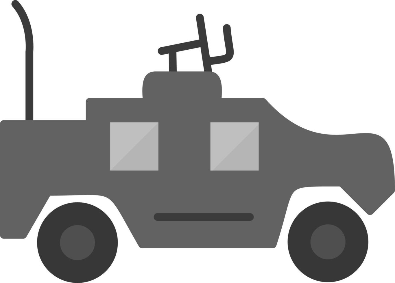 icono de vector de vehículo militar