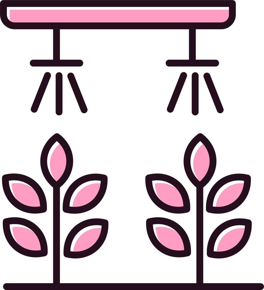 Hydroponic gardening Vector Icon