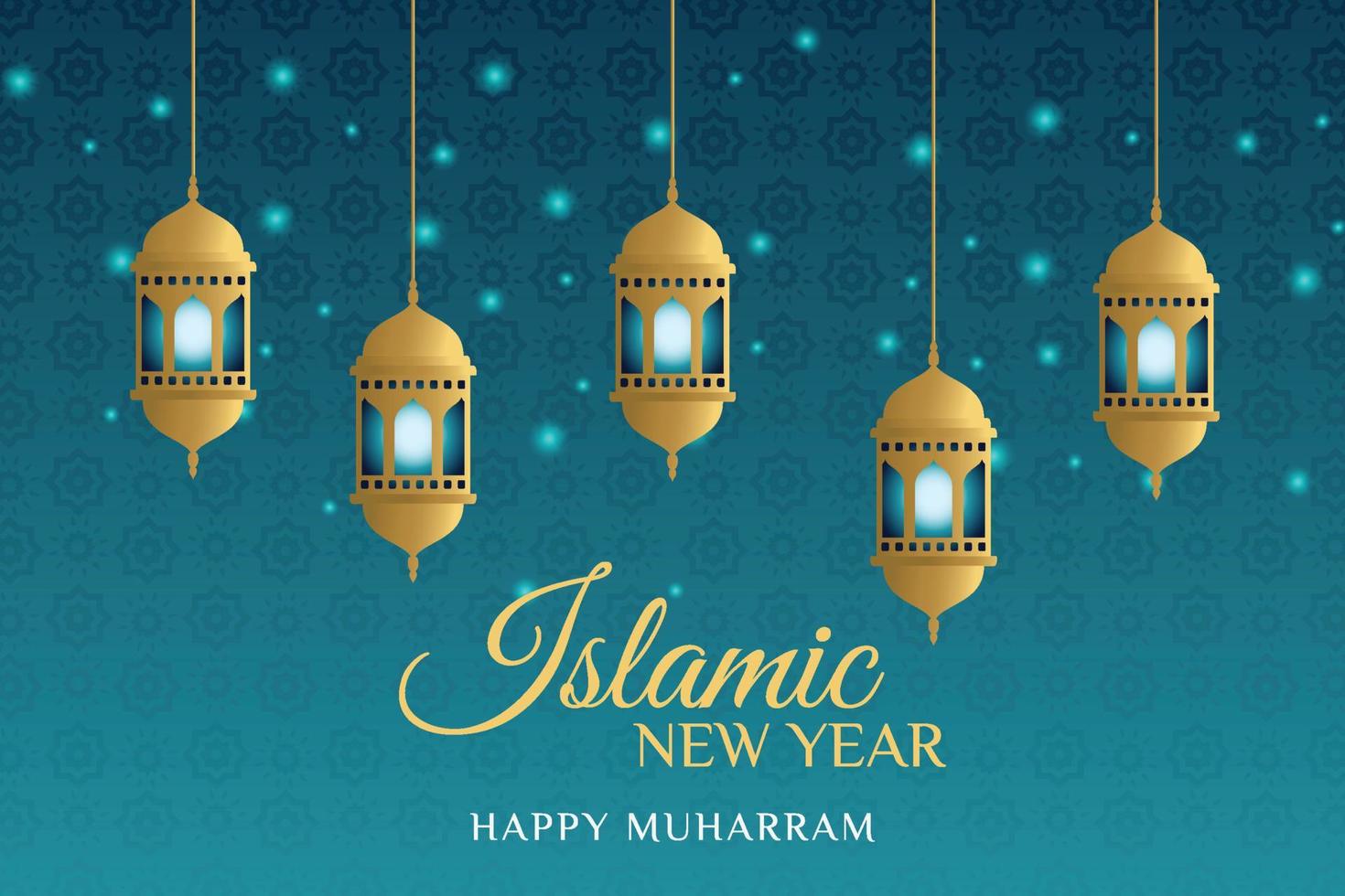 Elegant Design Islamic New Year Background vector