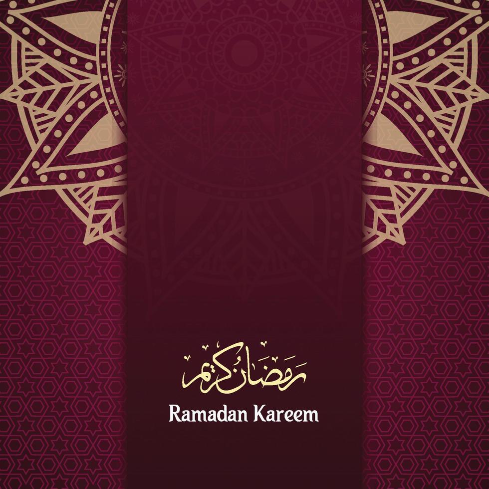 vector premium de fondo de mandala de lujo de ramadan kareem