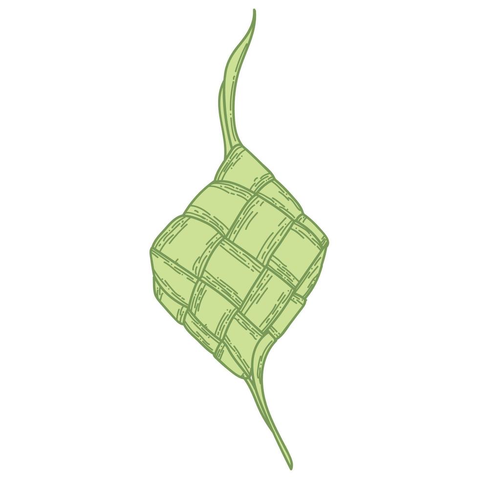 Ketupat Element for Eid Mubarak vector