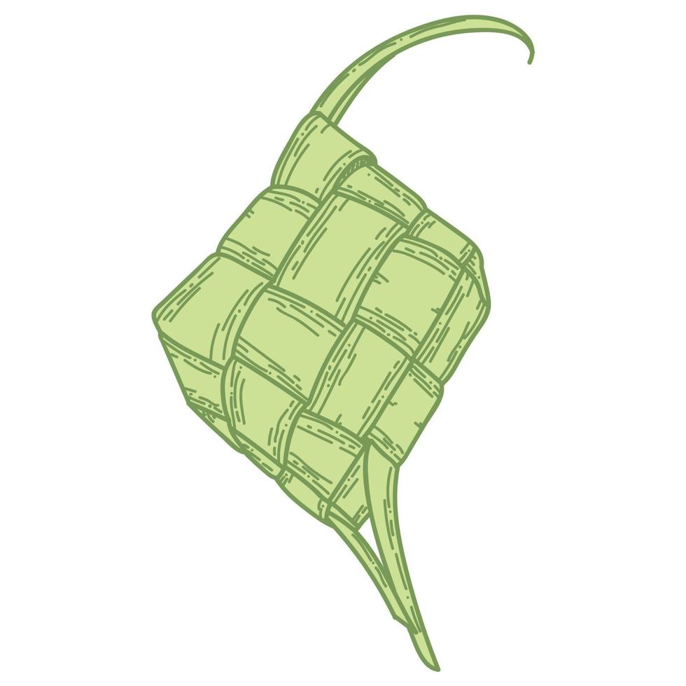 Ketupat Element for Eid Mubarak vector