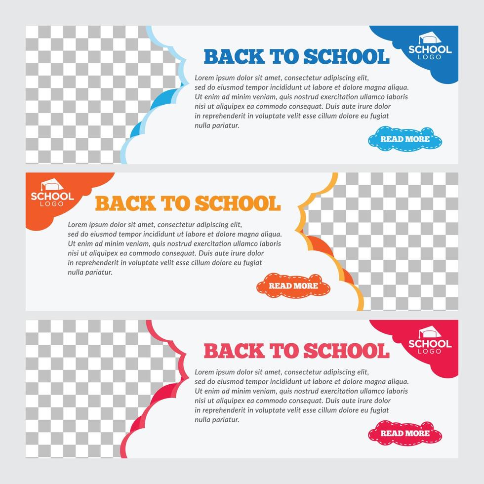 Back To School Welcome Banner Template vector