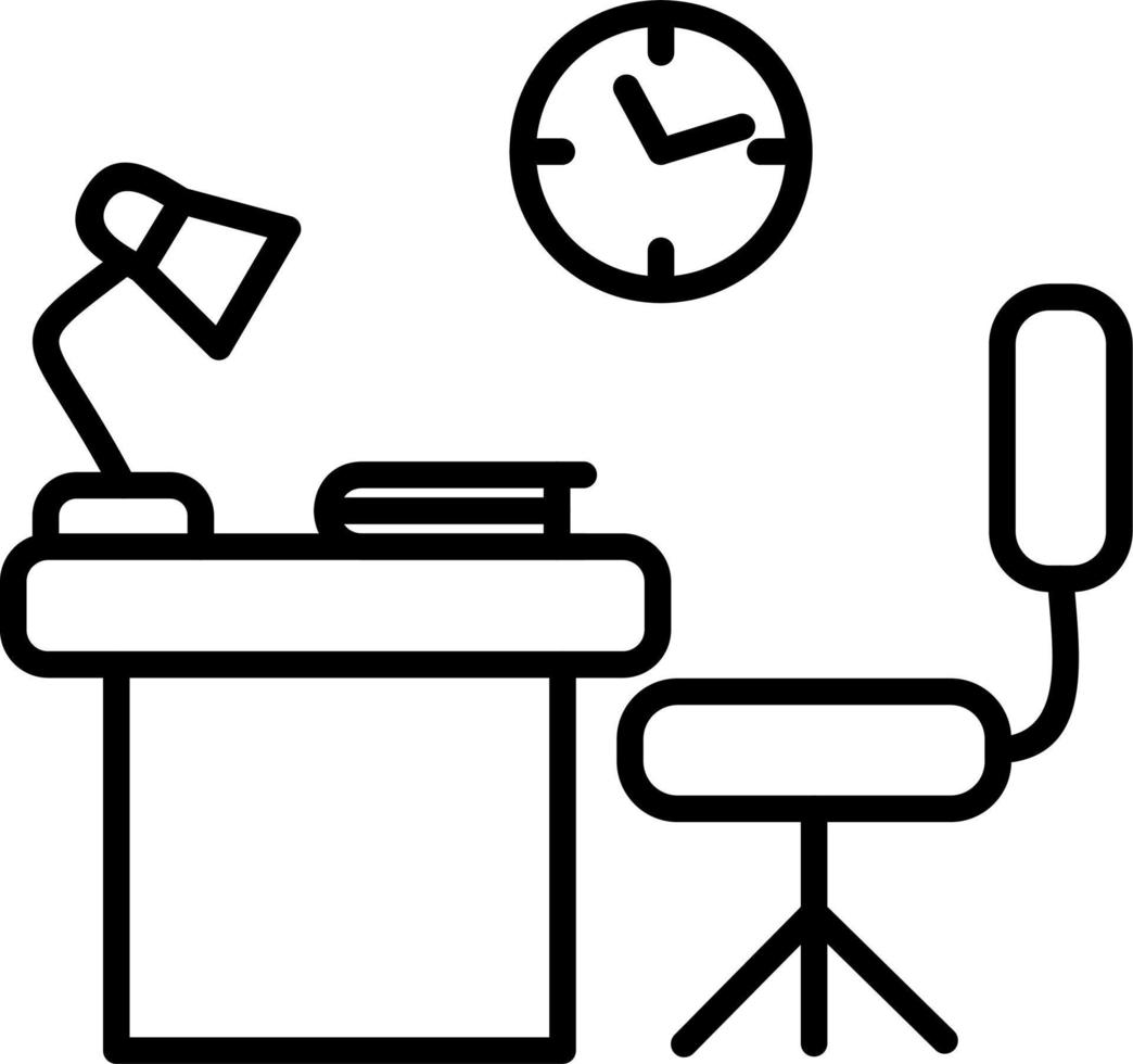 1 - Work place Icon vector