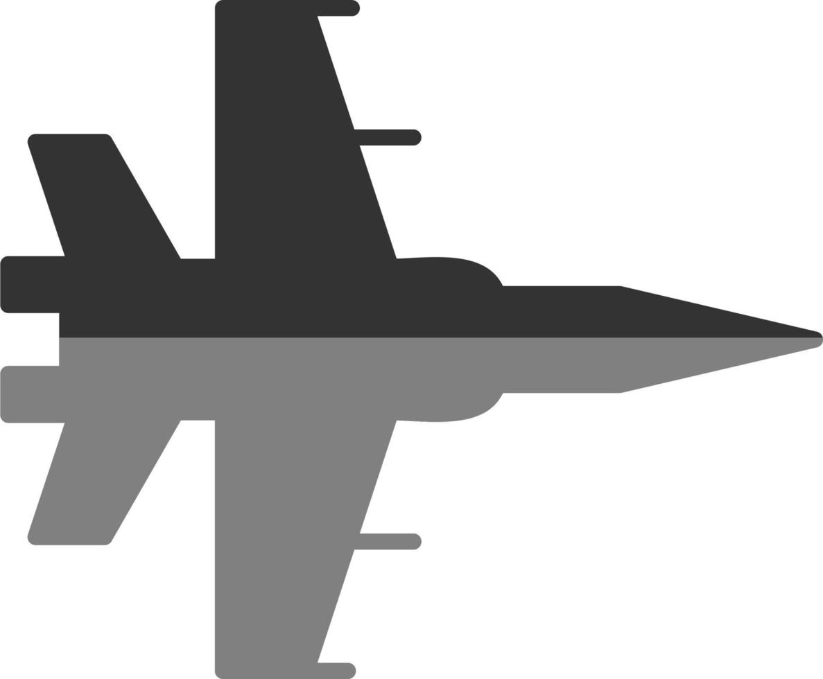 icono de vector de avión de combate