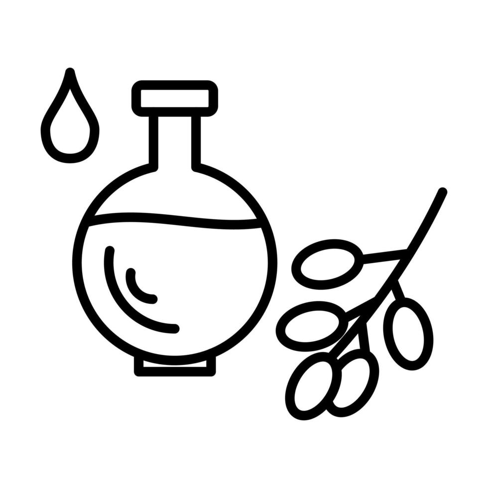 icono de vector de aceite orgánico