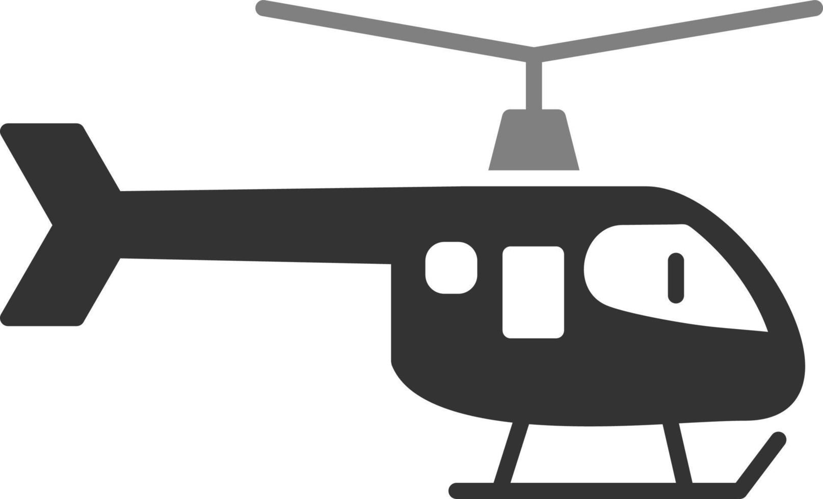 icono de vector de helicóptero