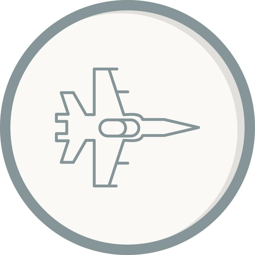 icono de vector de avión de combate