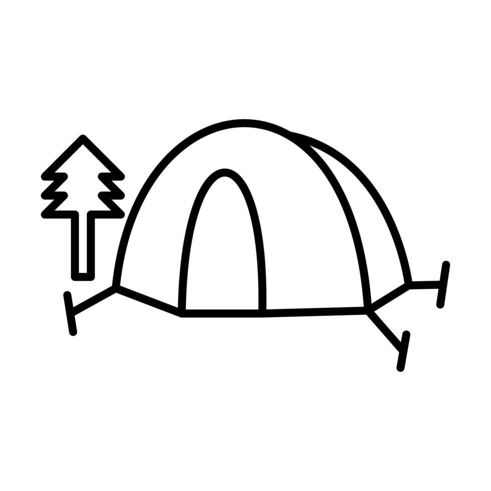 Tent Vector Icon