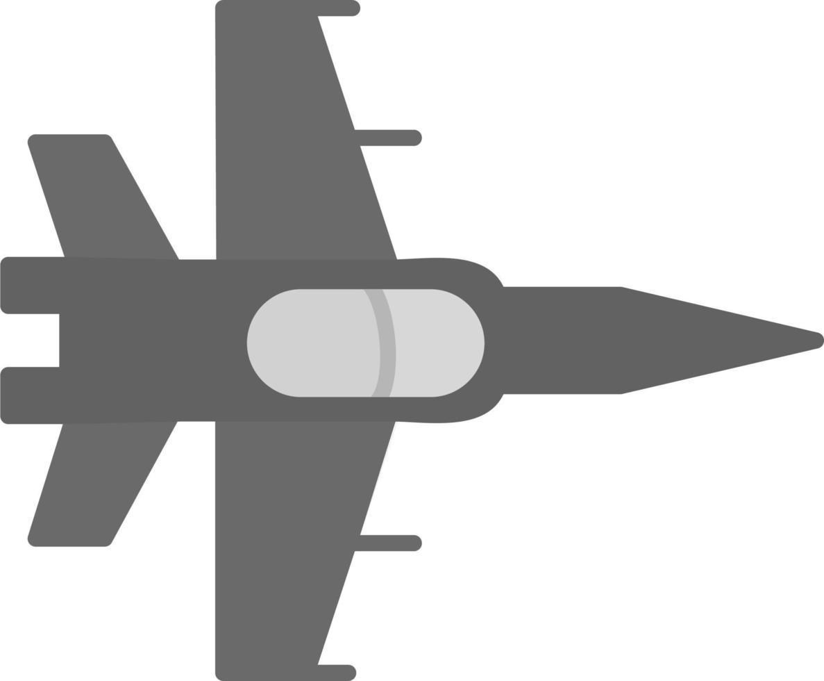 icono de vector de avión de combate