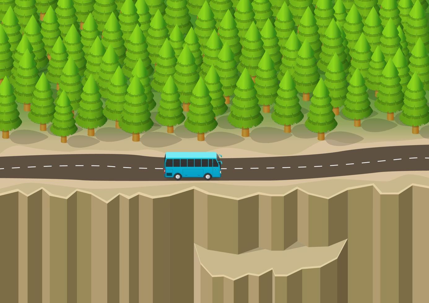 a car driving on a road vector