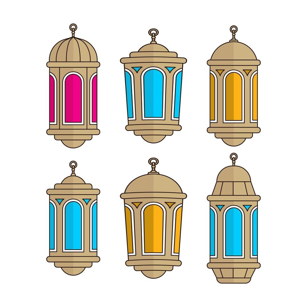 Arabic traditional ramadan kareem lanterns. - Vector. vector