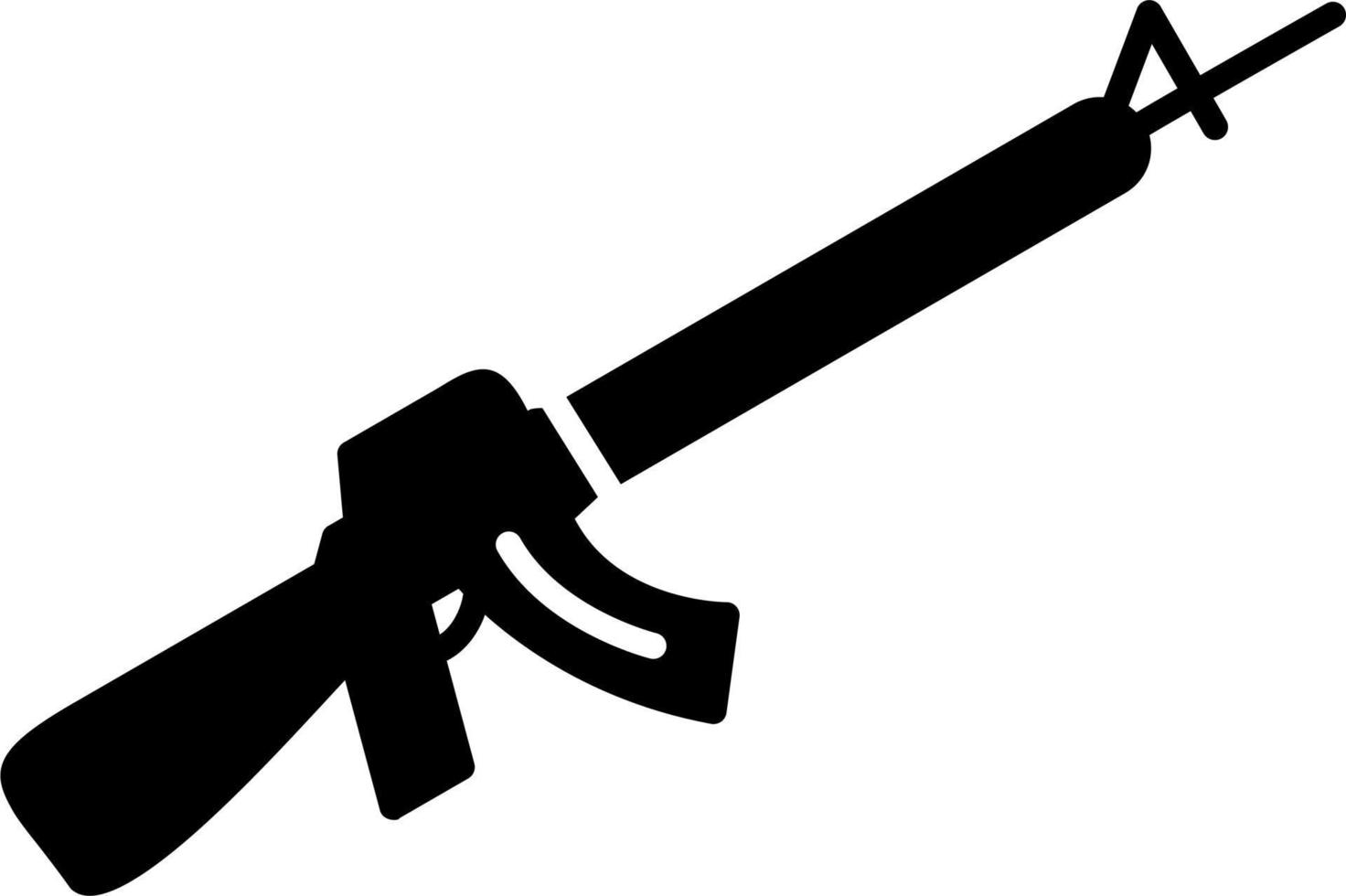 icono de vector de rifle de asalto