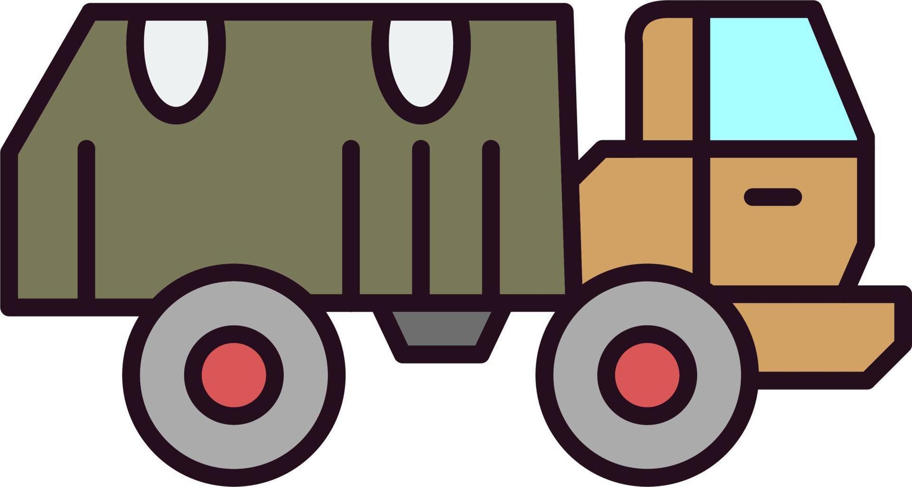 Military Truck Vector Icon