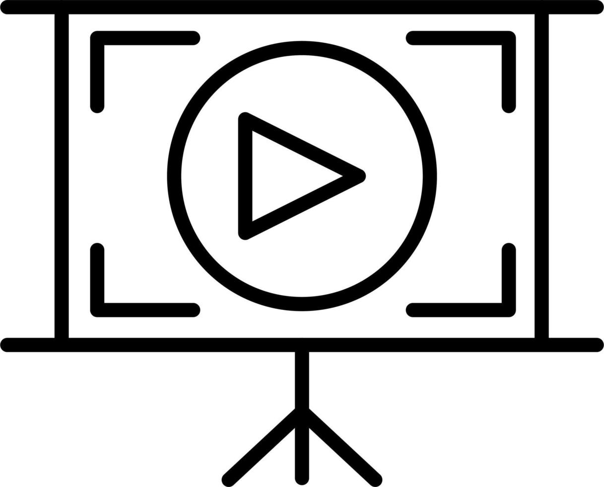 13 - Video tutorial Icon vector