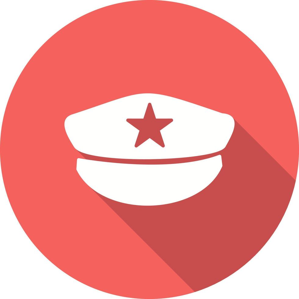 icono de vector de sombrero de policía