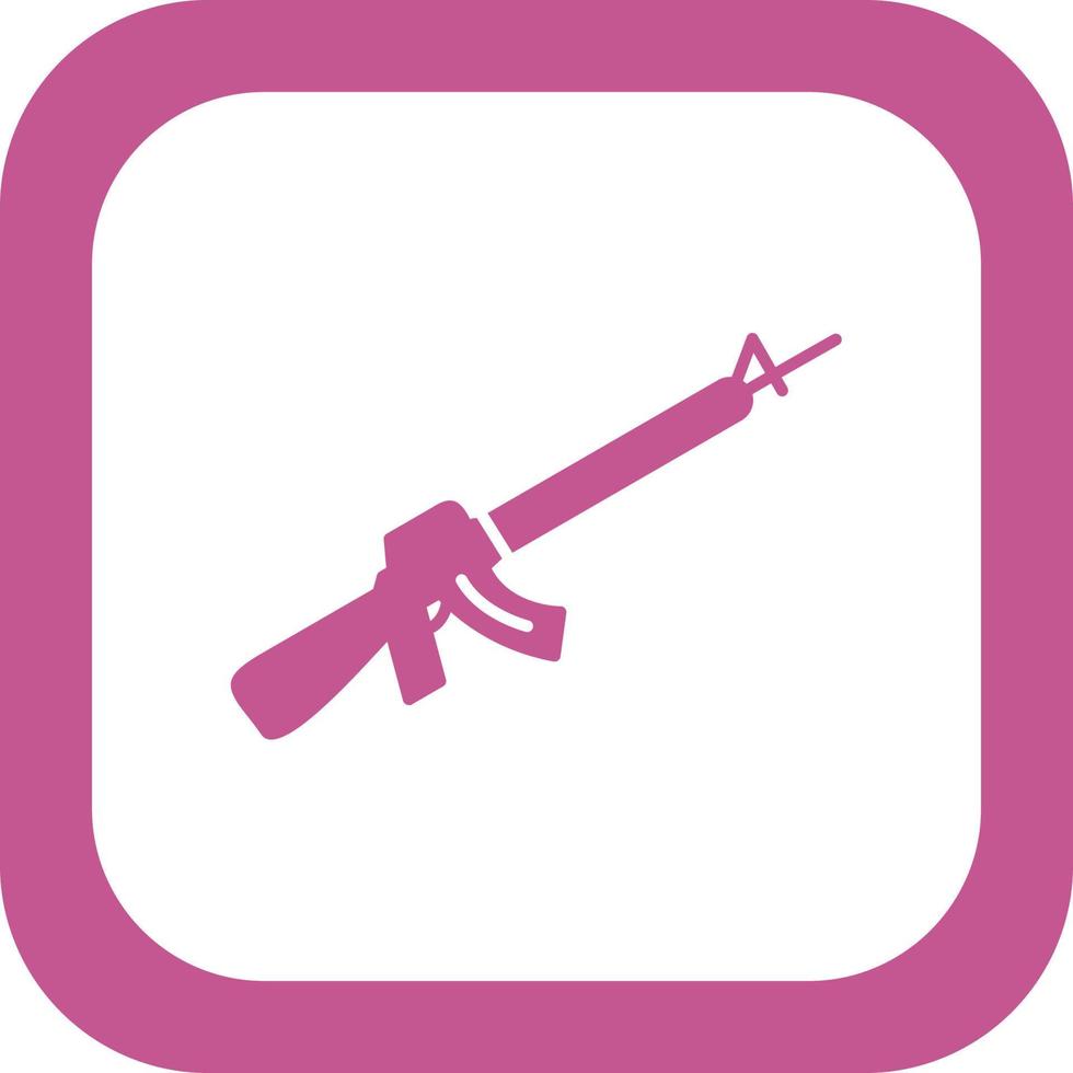 Assault Rifle Vector Icon